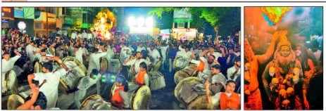 खानापूर;लेझीम, ढोल,- ताशाचा निनाद… दुसरीकडे डीजेचा दणदणाट