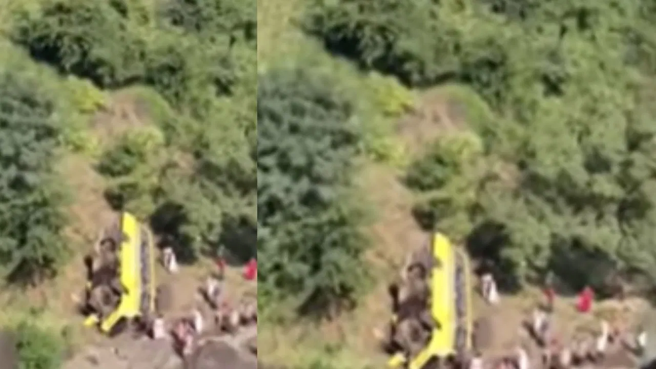 विद्यार्थ्यांनी भरलेली स्कूल बस 150 फूट खोल दरीत कोसळली, भीषण अपघात