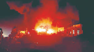 कामेरीत आगीत हार्डवेअर दुकान जळून खाक